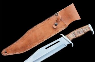 Rambo 3 knife with leather seath